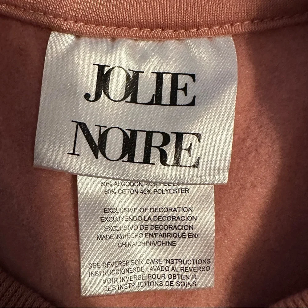 Jolie Noire Women's Noire Is What I'm Wearing Today Sweatshirt L dusty pink